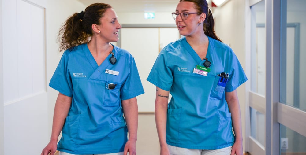 Sandra Hasselgren, skötare/vårdledare, Emma Jonsson, skötare psykiatrin Hudiksvall