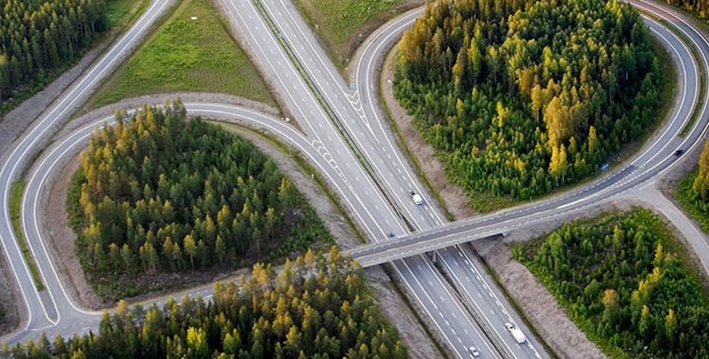 Infrastruktur flygbild