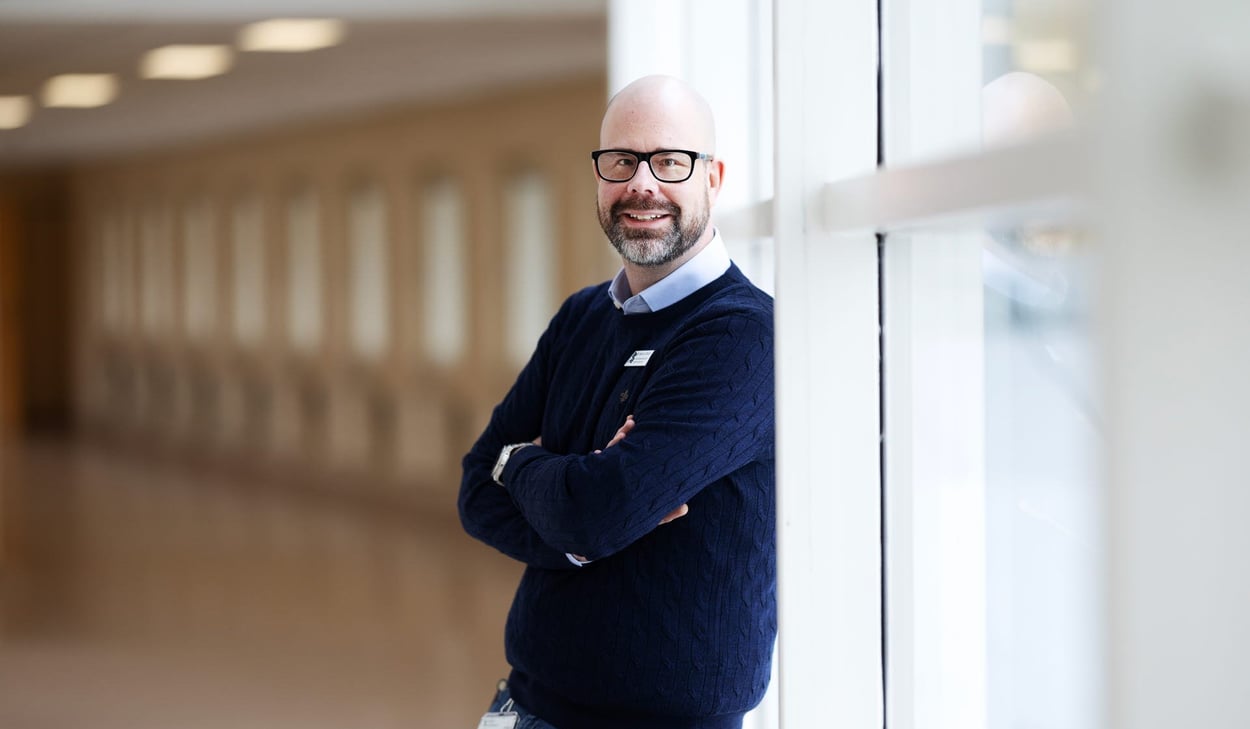 Marcus Olsson, bitr vårdenhetschef akutmottagning Hudiksvalls Sjukhus. Ambassadör Gävleborgskraften