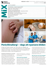 En medicinsk broschyr med en bild p&aring; en person p&aring; ett sjukhus.
