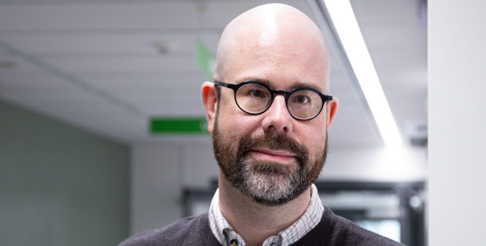 Marcus Olsson bitr vec akutmottagning Hudiksvall. Ambassadör Gävleborgskraften