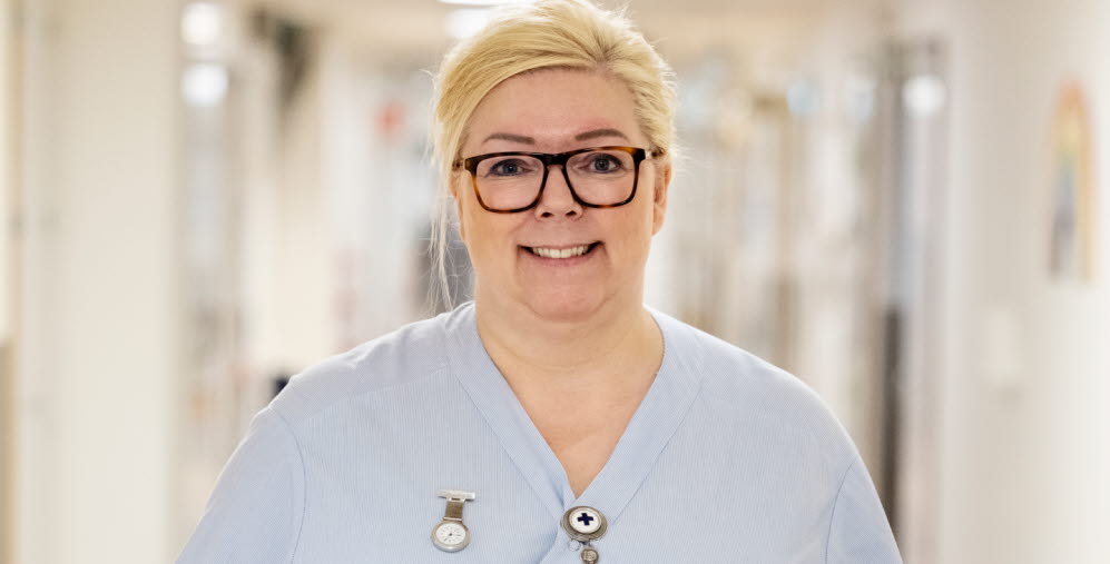 Foto på Ann-Sofie Johansson, sjuksköterska, barnsjukvården, Gävle