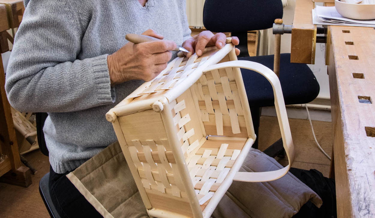 Tillverkning av knutkorgar 