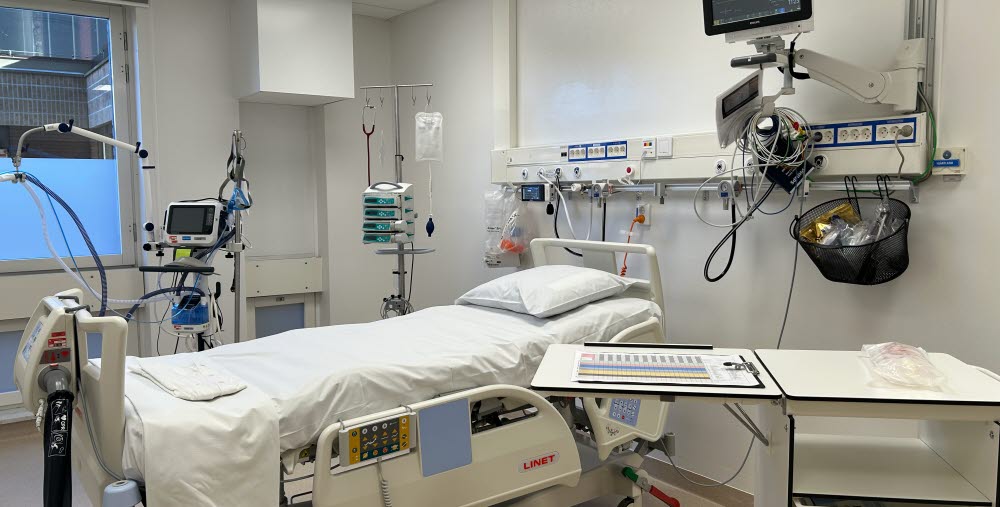 vårdplats på sjukhus